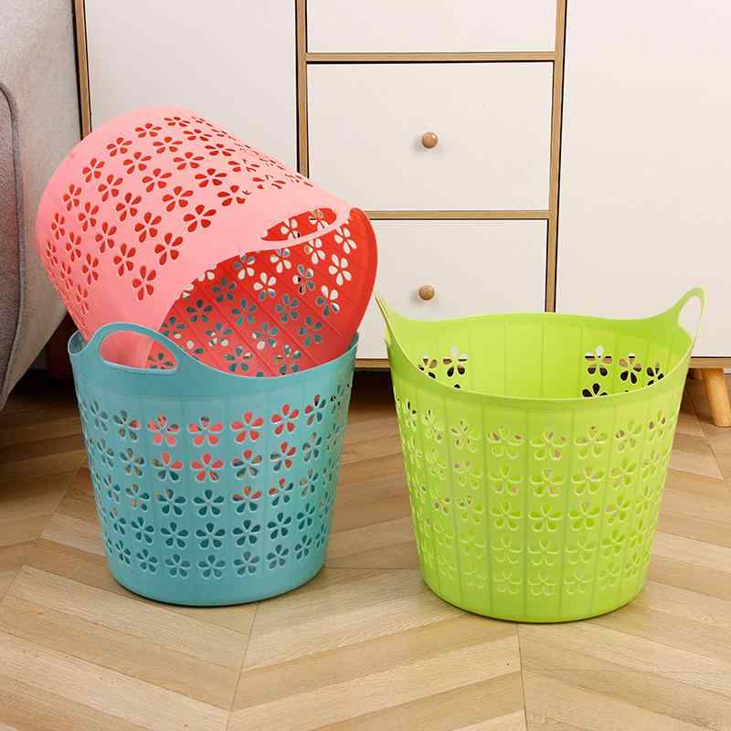 ランドリーバスケット レディース メンズ 大容量 プラスチック製 脱衣かご 洗濯かご 多用途 浴室 寝室 ..