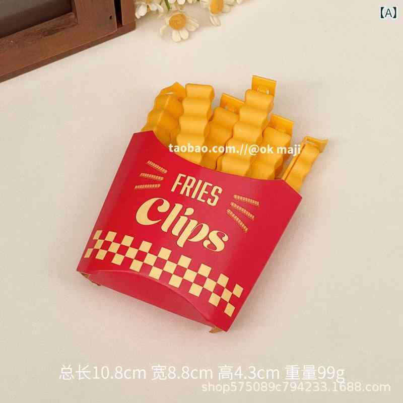 封口クリップ レディース ポテトチップス 食品保存 磁石付き 冷蔵庫用 かわいい