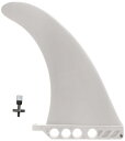 23cm センターフィン 9" ロングボード airSUP Air7 パドルボード SUP 用 9インチ Hard Plastic フィン saruSURF Fin ねじ付 (ホワイト)(4)