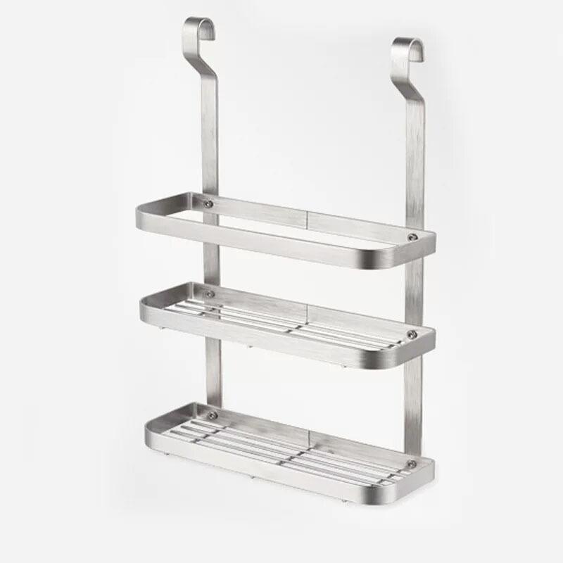 キッチンラック レディース ステンレス製 壁掛け 調味料ラック スパイスラック 収納ラック 3段式 キッチン用品