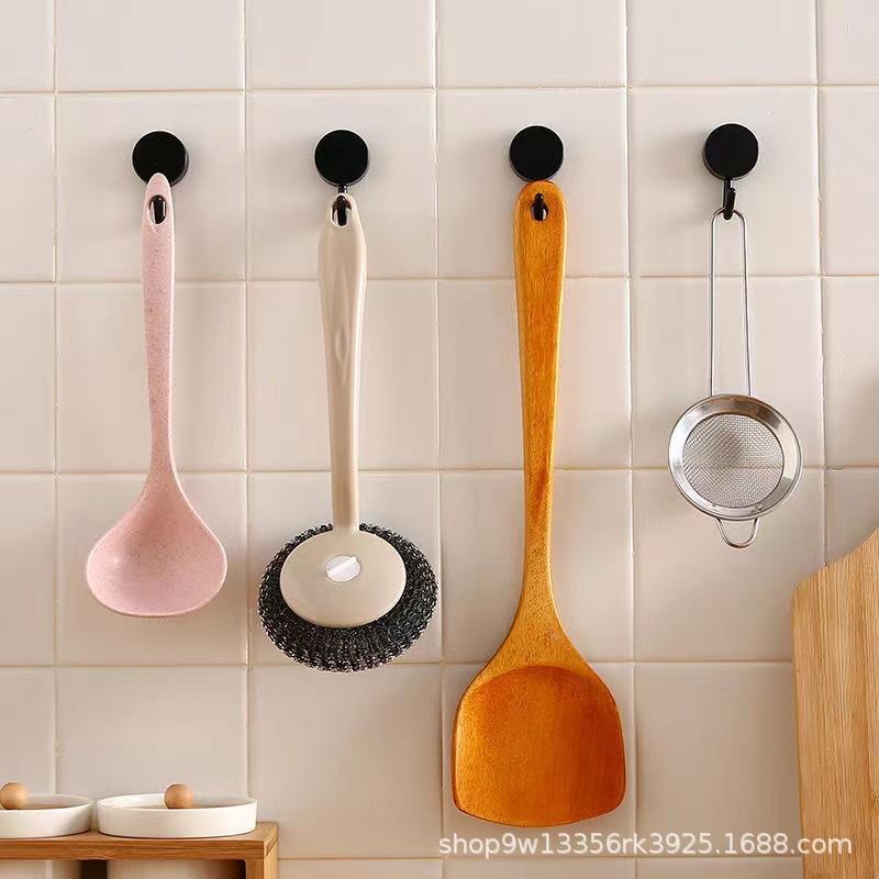 フック レディース 無痕 粘着フック 壁掛けフック キッチン 浴室 収納 マカロンカラー 10個セット かわいい