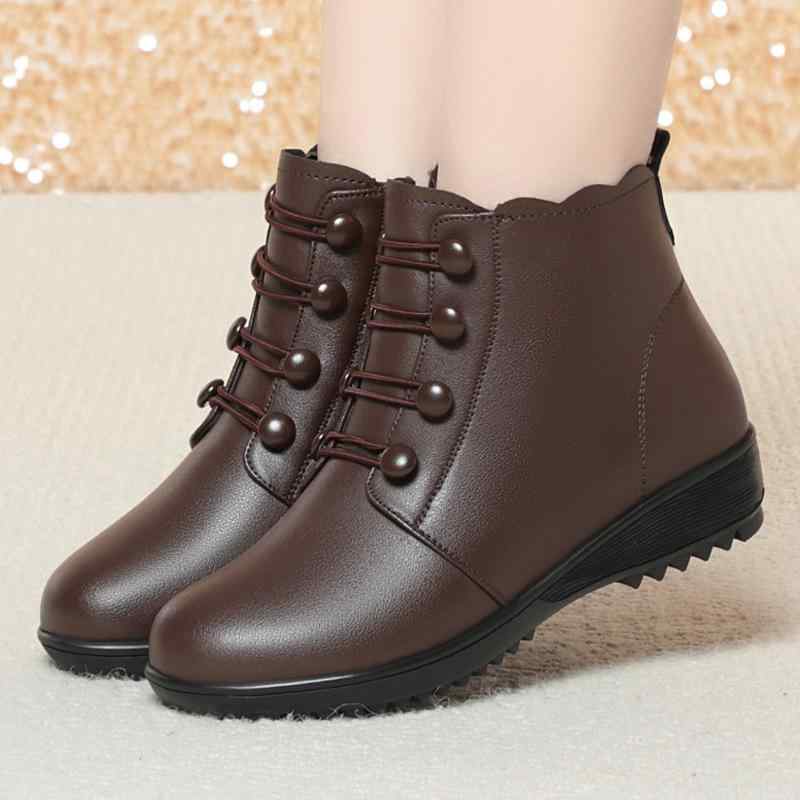 ブーツ レディース 婦人靴 ショートブーツ フラット ローヒール ぺたんこ靴 スエード調 ラウンドトゥ サイドジップ 防水 防滑 保温 防寒 暖かい 秋冬 ブラウン ブラック