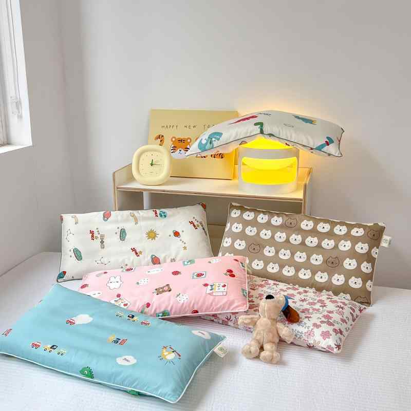 枕カバー キッズ 子供用 60支 綿 長絨綿 決明子 枕 30 60cm カートゥーン柄