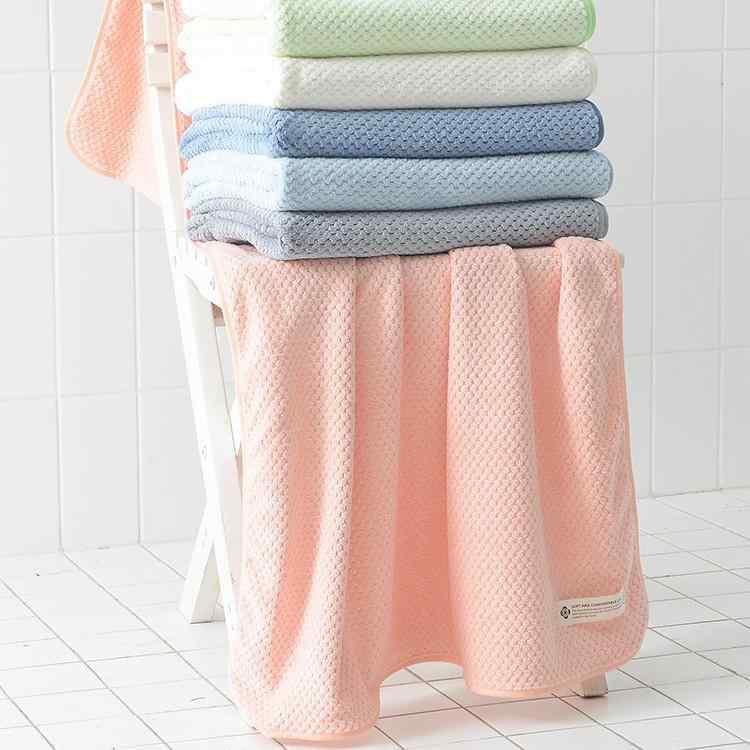 バスタオル ホーム用 柔らか 吸水性 大人 男女兼用 タオルケット 春夏 膝掛け ブランケット 極細繊維 170cm×90cm 浅藍 深藍 グレー ピンク グリーン ベージュ