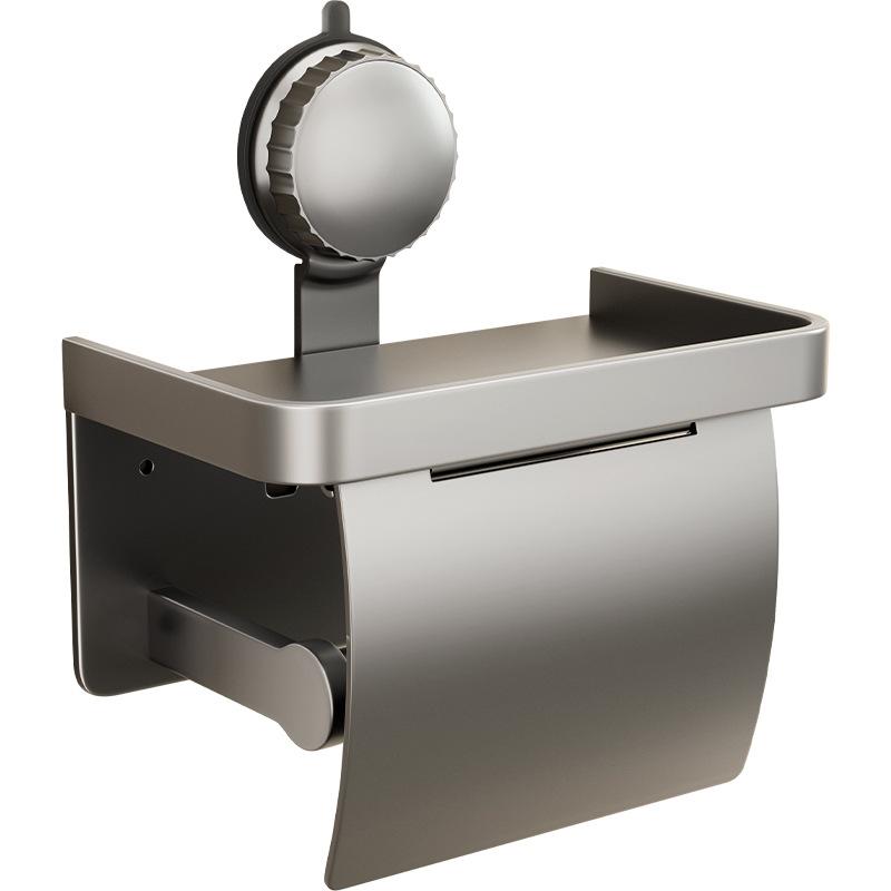 トイレットペーパーホルダー 吸盤式 レディース メンズ 兼用 防水 ロールペーパーホルダー 壁掛け式 多用途 浴室 洗面所