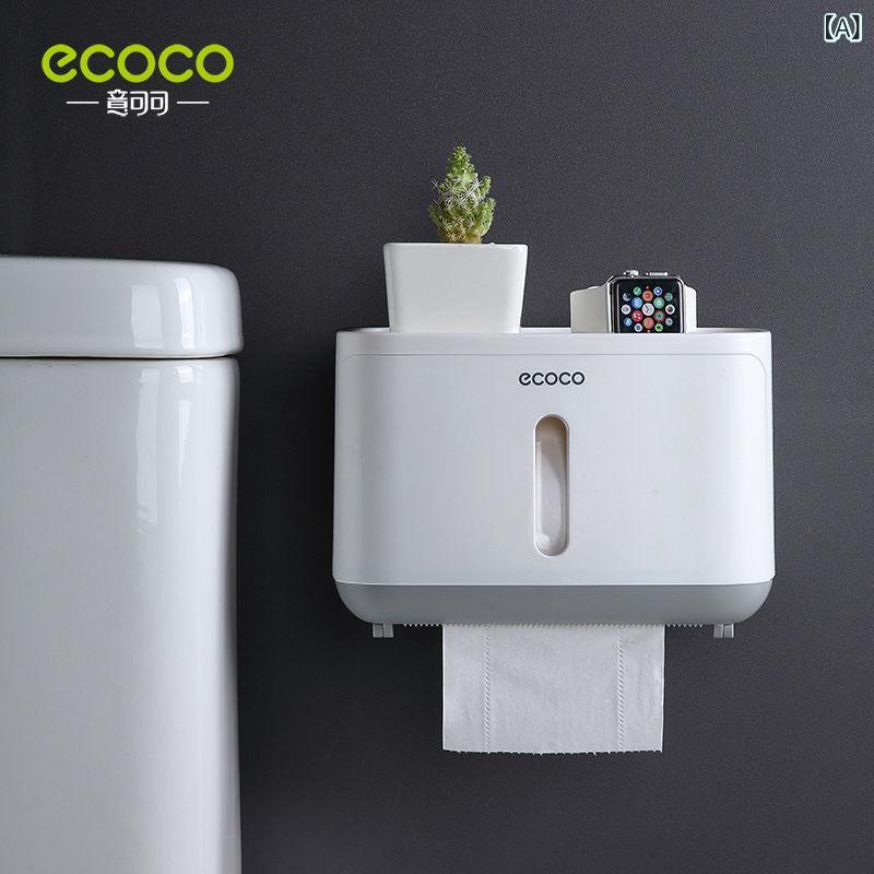 ペーパータオルボックス レディース メンズ 防水 壁掛け 置き型 多機能 トイレ 洗面所 浴室 収納 小物