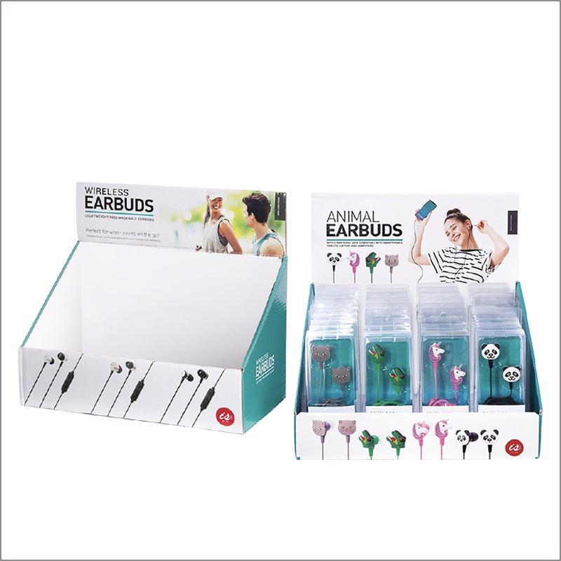 イヤホン 台面 陳列棚 スマホ アクセサリー 折りたたみ スーパー 紙製