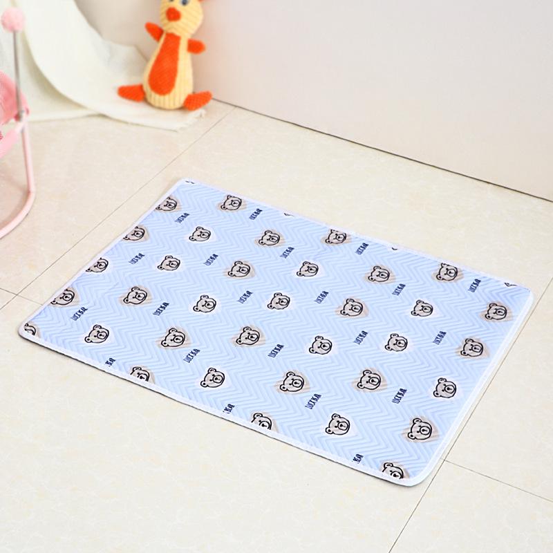 犬 猫用 防水 クールマット 夏用 通気性 涼感 冷感 小熊柄 ペットマット S M L XL XXL(x2)