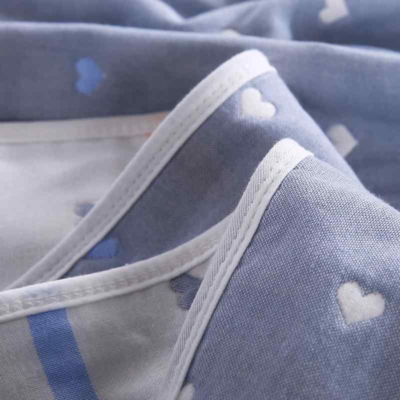 タオルケット シングルサイズ ダブルサイズ 綿 六重ガーゼケット 夏掛け 肌掛け ハート柄 グレー 春夏(x2)