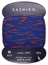 DARUMA 刺し子糸 〈細〉 2色カスリ カード巻 約 40 m COL.302 線香花火 01-2400