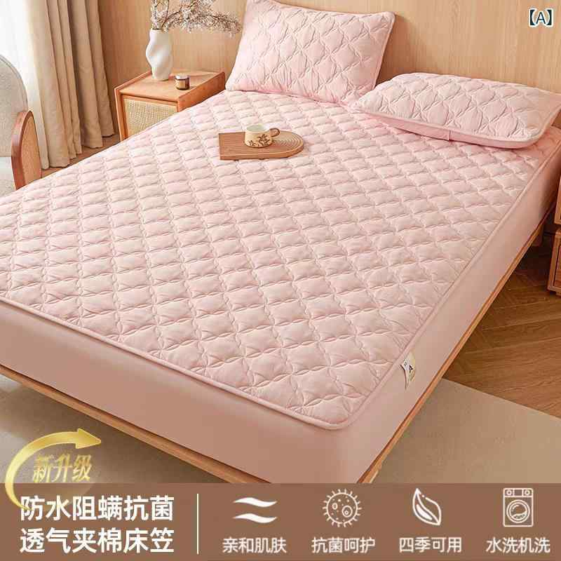 ベッドカバー 防水 隔尿 ベッドシーツ マットレスカバー 保護カバー 寝具 大豆繊維 A類 母嬰 四葉草 パ..