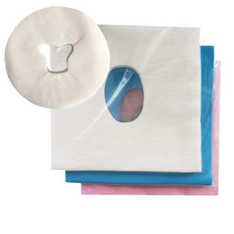 ベッドシーツ レディース メンズ 使い捨て 厚手 不織布 マッサージ エステ サロン フェイス 穴あき 施..