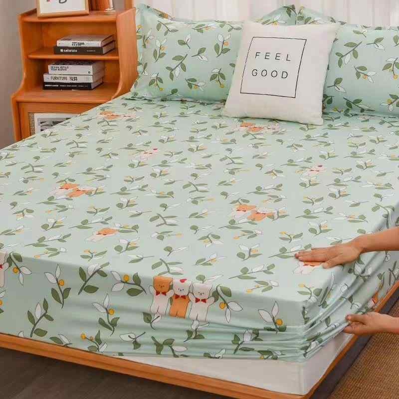 ベッドシーツ シングル セミダブル ダブル エココットン プリント 150 200 180 寝具 ベッドカバー マットレスカバー ボックスシーツ(x100)