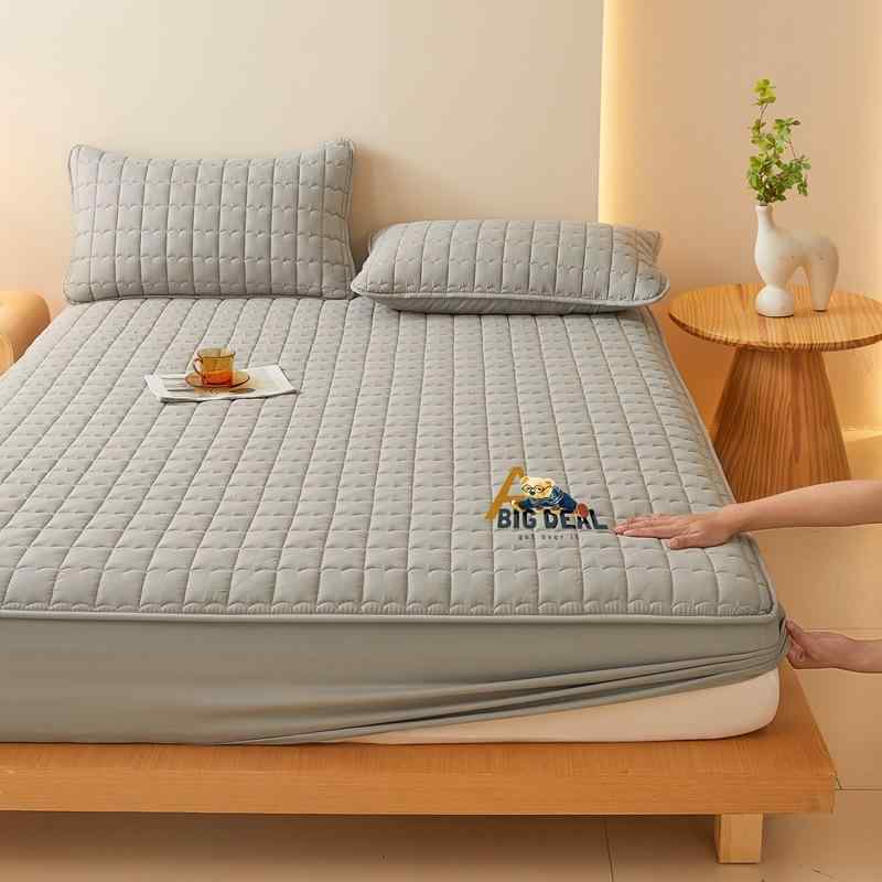 ベッドカバー シングル セミダブル ダブル クイーン キング 防水 防滑 ずれにくい 磨き毛布 あったか 優しい肌触り 無地 ポリエステル混紡