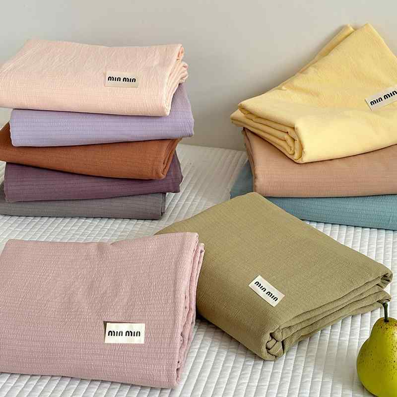 寝具 ベッドシーツ 枕カバー 3点セット マカロンカラー 無地 クラウド柄 ジャカード 15m 18m 茶緑 グレー ベージュ ピンク ブルー パープル
