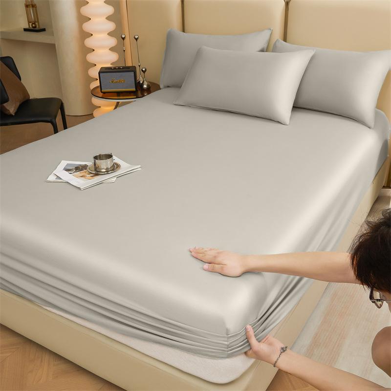 ベッドカバー ベッドシーツ シングル セミダブル ダブル 綿 マットレスカバー シーツ 防ダニ 防臭 白 ..