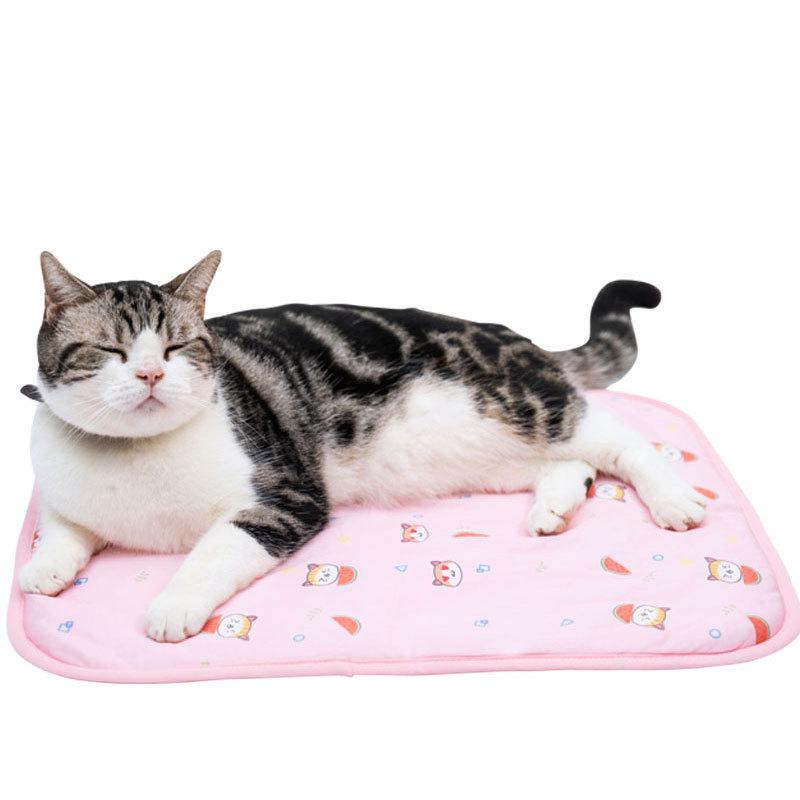 ペット用クールマット 犬 猫 冷却マット 夏用 接触冷感 ひんやり 涼感 冷感マット ペット 座布団 彩蛋..