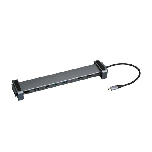 Digio2 ドッキングステーション PCスタンド PD対応 Type-C 10in1 グレー Digio2 ドッキングステーション PCスタンド PD対応 Type-C 10in1 グレー