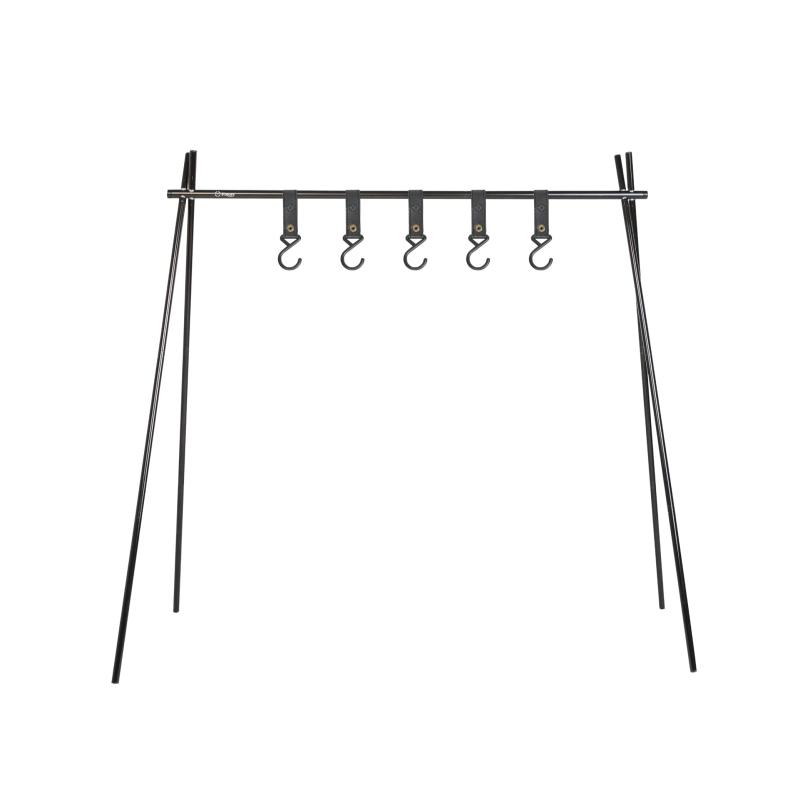 S'more(スモア) Aluminum hanging lack アルミハンギングラック ハンギングラック アウトドア ランタンスタンド フック5個付き 収納袋付き (ハンギングラック L)