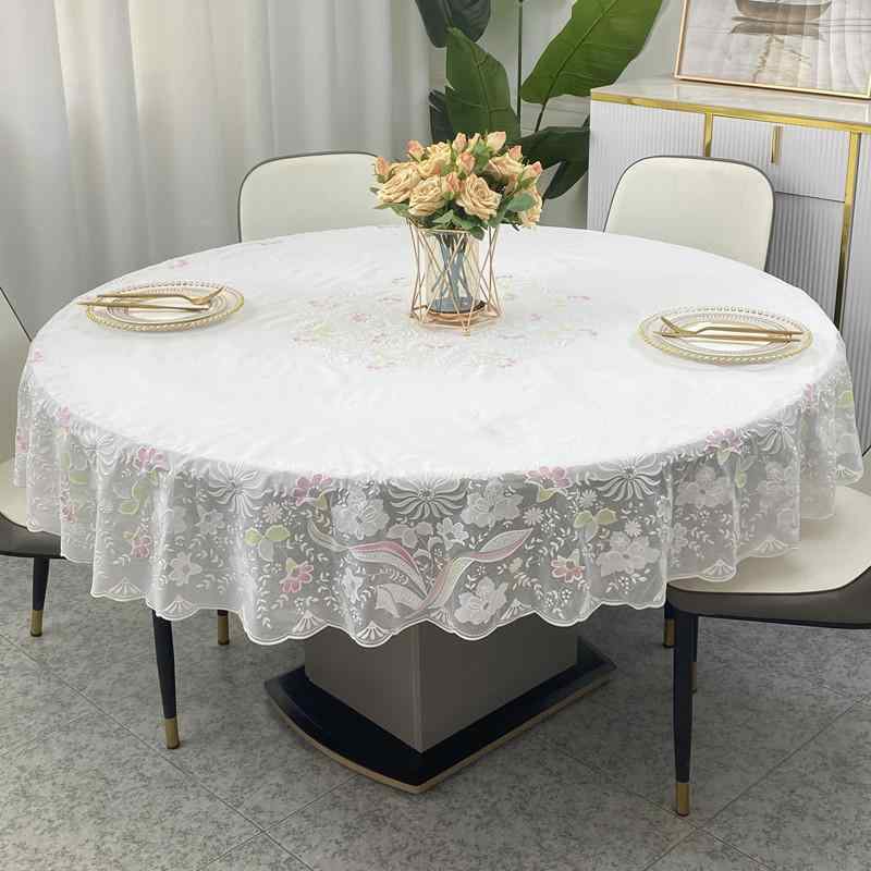 テーブルクロス レディース 正方形 防水 防油 PVC 花柄 撥水加工 耐熱 汚れ防止 テーブルマット