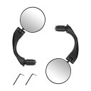 Etermeta 自転車バックミラー 二個セット 17.4-22mmハンドル適用 360°調整可能 サイクリングミラー バーエンドミラー 自転車ツール 広視野 ...