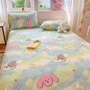 子供用 寝具カバーセット 全綿 シングルサイズ ベッドシーツ & 枕カバー かわいい柄 プリント柄 コットン 学生寮 ベッド用品 花柄 柔 通気性