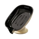 石鹸ケース レディース メンズ ダブルレイヤー ソープディッシュ 吸盤 穴あけ不要 洗面所 浴室 台所 キッチン 置き型 水切り 黄色 黒 白