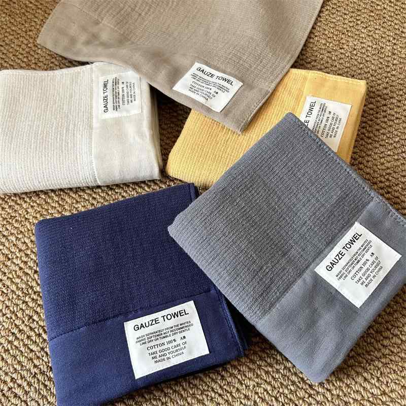 タオル コットン 無地 皺加工 ガーゼ パイル プレーン シンプル ホテル仕様 民宿 吸水性 柔らかい 肌触..
