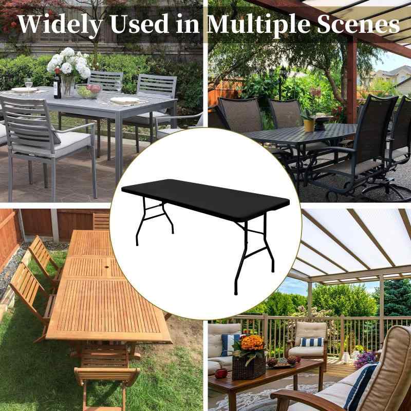 テーブルクロス 長方形 ポリエステル 無地 北欧風 ブラック ホワイト パーティー ピクニック 結婚式 室..