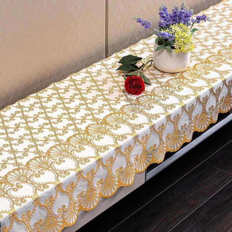 テーブルクロス PVC製 長方形 防水 防汚 茶托マット ベッドサイドテーブルクロス 幾何学模様 ストライプ