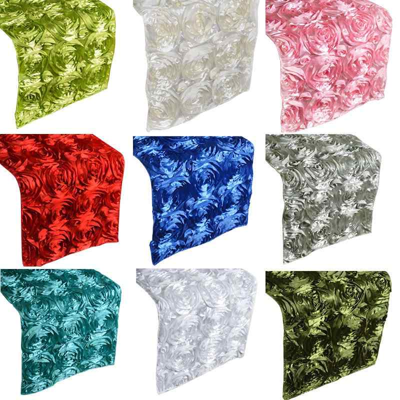 テーブルクロス 3D ローズ ポリエステル製 長方形 ホテル ウェディング パーティー イベント ディスプ..