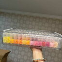 小物収納ケース レディース メンズ アクセサリーケース パーツケース 透明 整理ボックス プラスチック製 家庭用 携帯用 小型 ストライプ