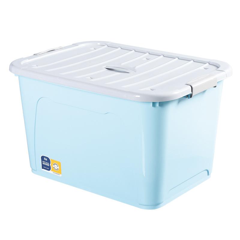 収納ボックス 収納ケース 蓋付き キャスター付き プラスチック製 厚手 衣類 おもちゃ 雑貨 寝室 クローゼット 多用途 防塵 防湿 38 45 47 525 555 59 655 727 80cm(x5)