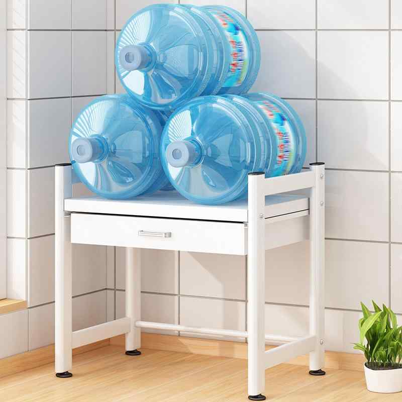 レンジ台 キッチン収納棚 調味料ラック 炊飯器ラック 鍋置き台 多機能収納棚 アルミ合金製 ホワイト 二..