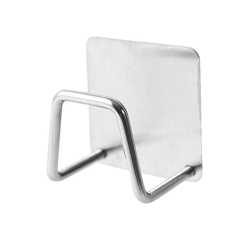 キッチン収納 スポンジラック 壁掛け ステンレス製 たわし入れ 水切りラック 洗剤置き