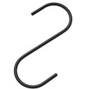 S字フック ステンレス製 大 吊り下げ 収納 S型フック キッチン 浴室 多用途 金属製 ブラック シルバー(x20)