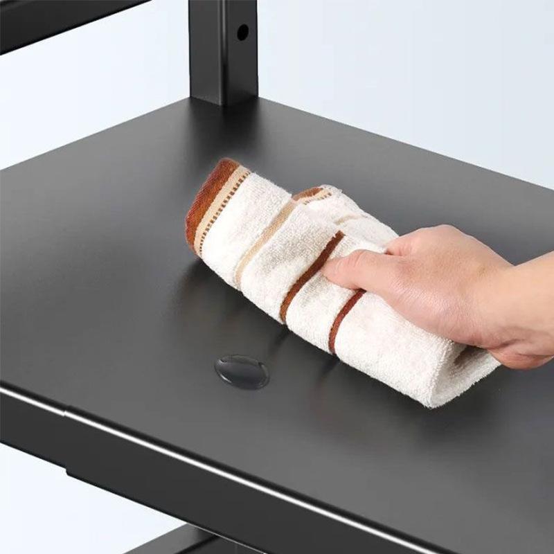 キッチン収納ラック 電子レンジラック 伸縮式 2段式 台所収納棚 スパイスラック 炊飯器ラック トースタ..