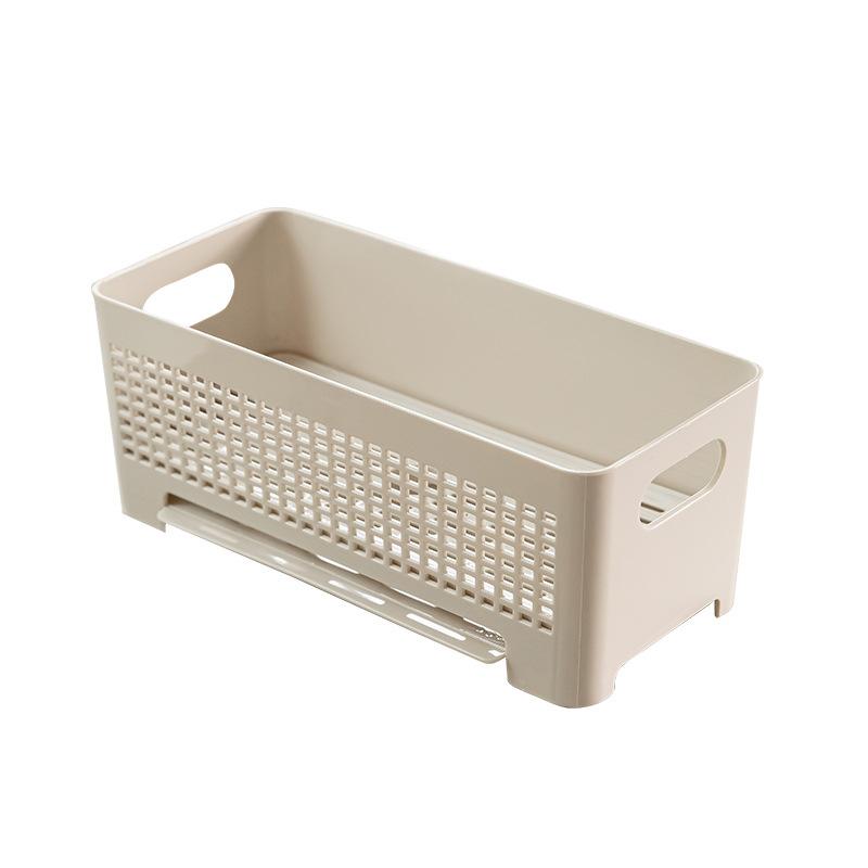 キッチン収納 スポンジラック ドレンラック 水切りラック たわし入れ PP製 グレー ホワイト クリーム色