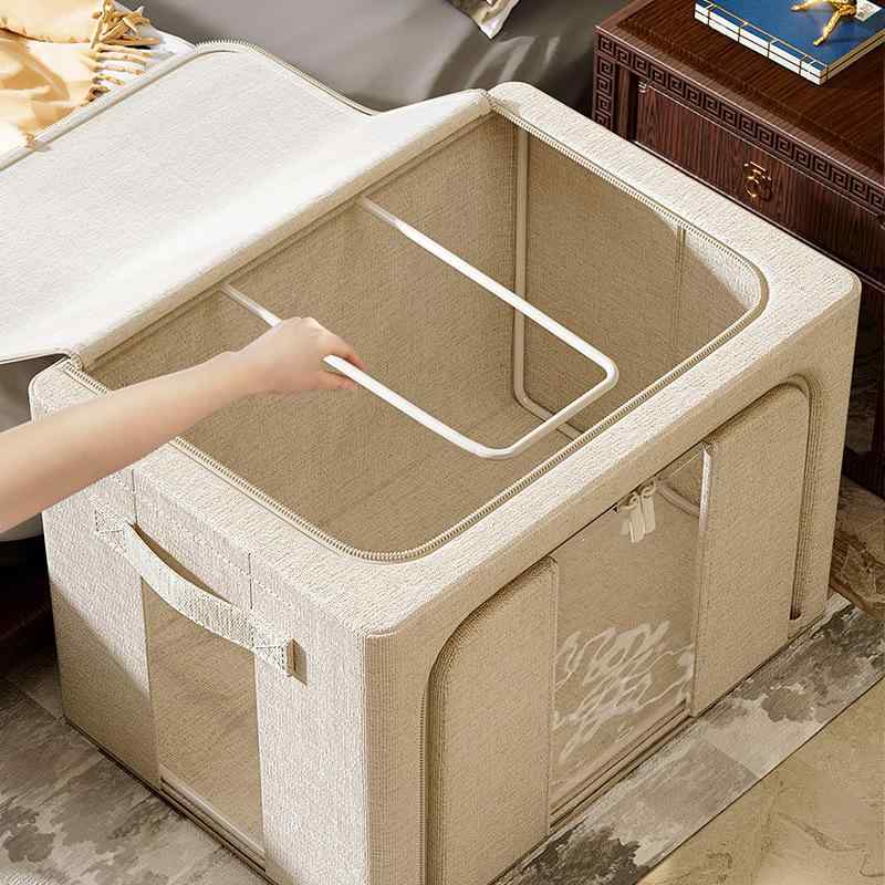 収納ケース レディース メンズ 天山綿麻 大容量 折りたたみ 衣類収納ボックス 整理箱 72L 110L