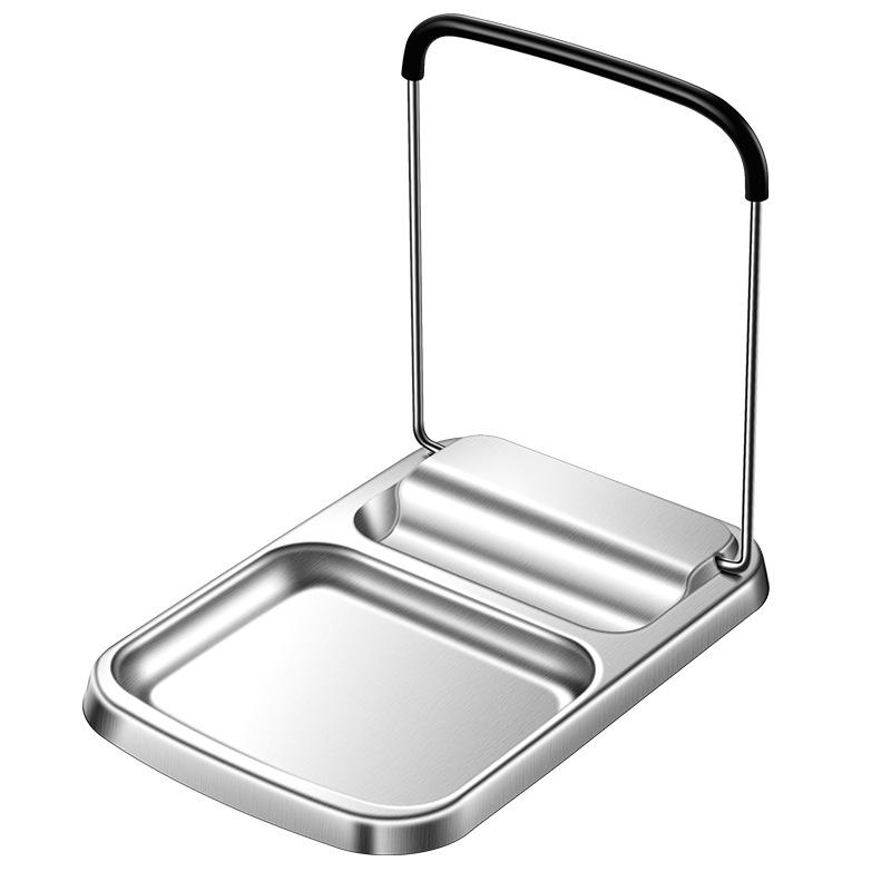 キッチン収納 鍋蓋スタンド 304ステンレス製 調理器具ラック 台所 カウンター folding 多用途(x2)