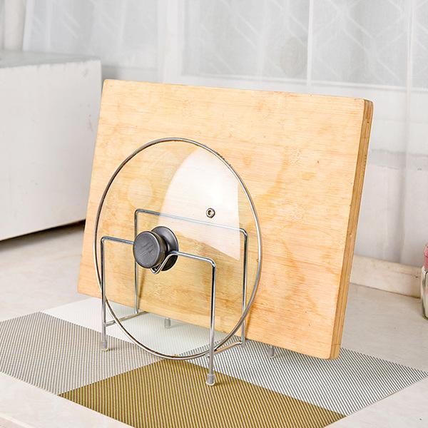 鍋蓋スタンド まな板スタンド ステンレス製 キッチン収納 鍋蓋置き 菜箸置き