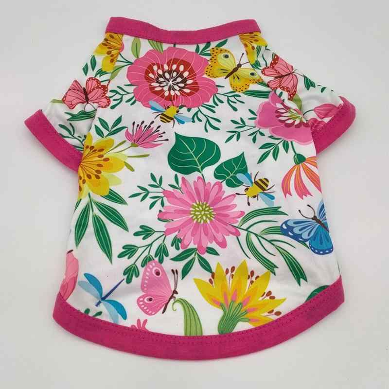 ペット 服 小型犬 Tシャツ コットン 夏 ハワイアン アロハ かわいい カジュアル(x2)