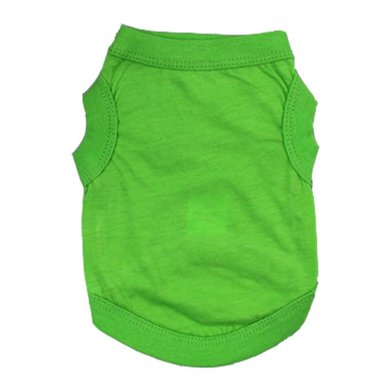 犬用 ベスト 綿 ペット服 無地 春夏 薄手 小型犬 中型犬 深緑 深青 浅灰 浅緑 空色 ピンク系 オレンジ 紫 黒 白 赤