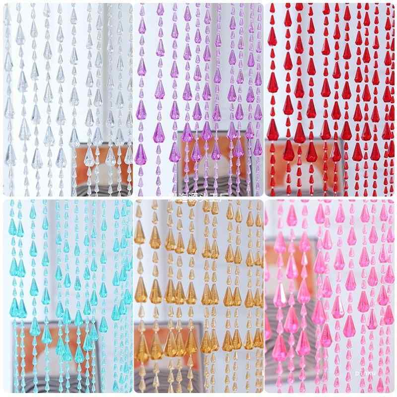 珠のれん 間仕切り ドアカーテン アクリル 水晶 ビーズ ストリングカーテン 玄関 リビング トイレ イン..