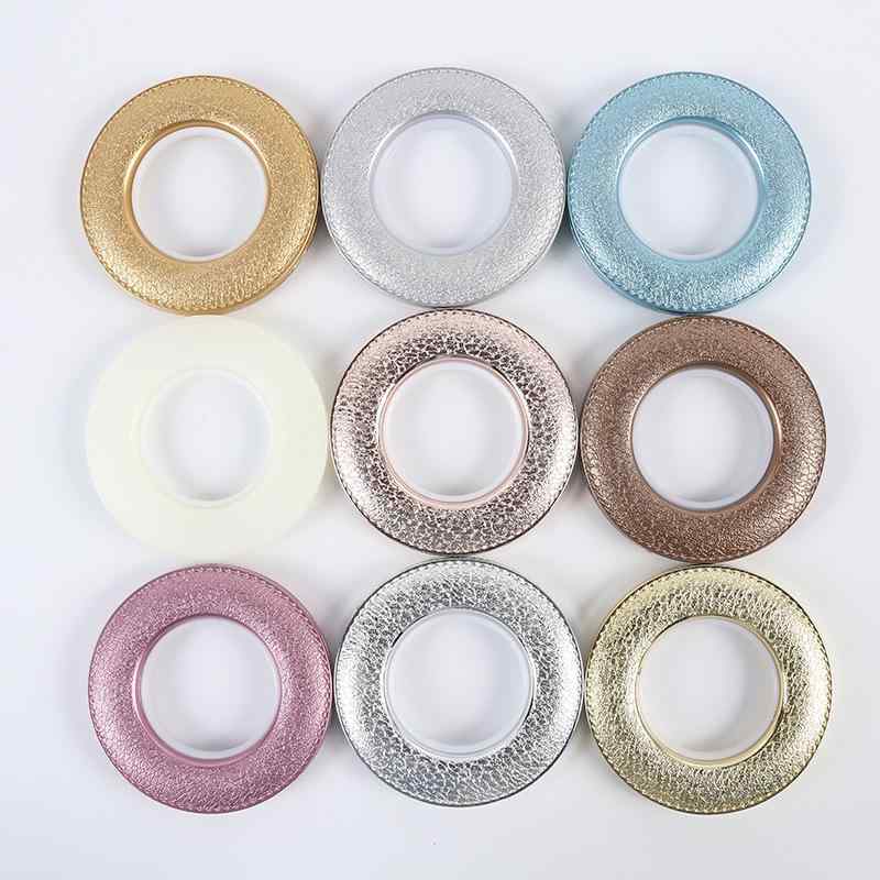 カーテンフック カーテンリング ローマ圈 打孔リング ナノ消音リング 樹脂製 白 乳白 黄色 赤 ワインレ..