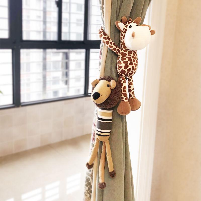 カーテン カーテン留め カーテンホルダー 動物 アニマル 人形 子供部屋 飾り インテリア 雑貨 ポリエス..