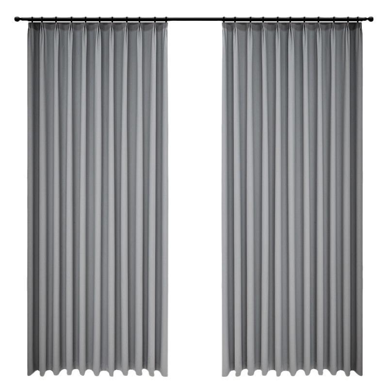 カーテン 高遮光 提花 模倣コットンリネン クリームカラー リビング 寝室 出窓 シャンタン織 幻影グレ..