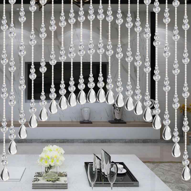 珠のれん 水晶 カーテン 瓢箪 ひょうたん アーチ型 間仕切り 玄関 廊下 トイレ リビング インテリア 飾..