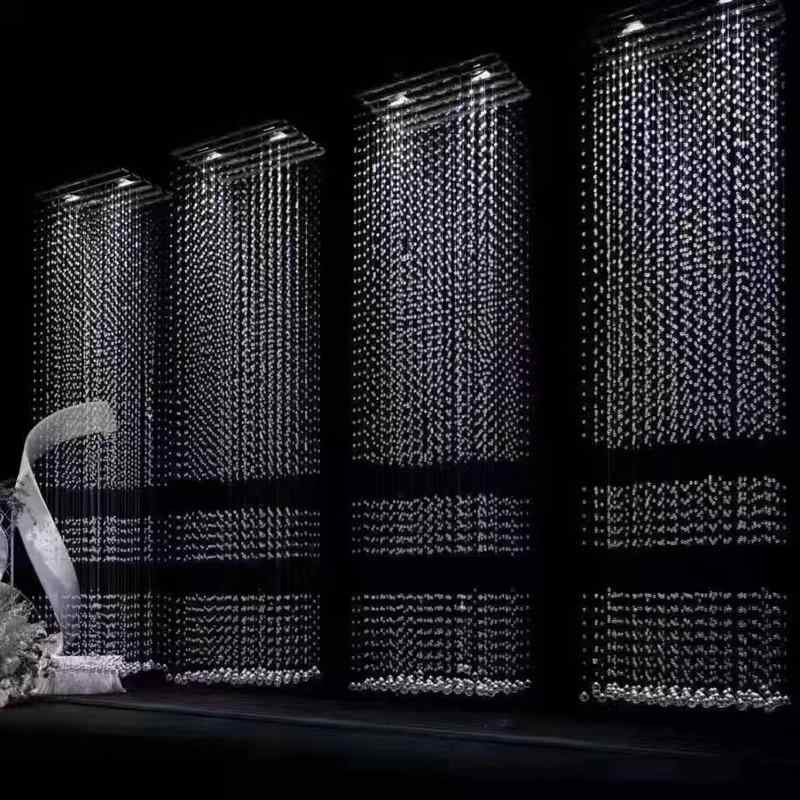 インテリア雑貨 クリスタル ビーズ カーテン のれん 間仕切り 天井装飾 結婚式 パーティー イベント デ..