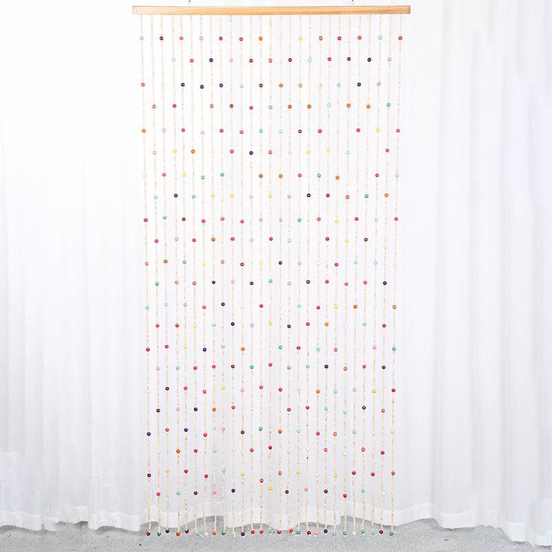 カーテン 間仕切り のれん リビング 玄関 寝室 トイレ 目隠し 珠のれん 竹製 中国風(x2)